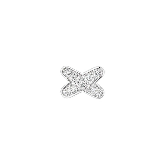 [Agudo Jewelry]JEUX DE SILVER DIAMOND EARRINGS