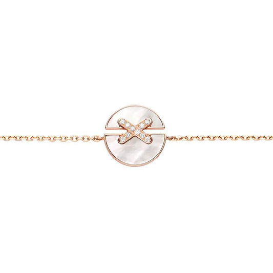 [Agudo Jewelry]JEUX DE BRACELET MOP PINK GOLD DIAMONDS