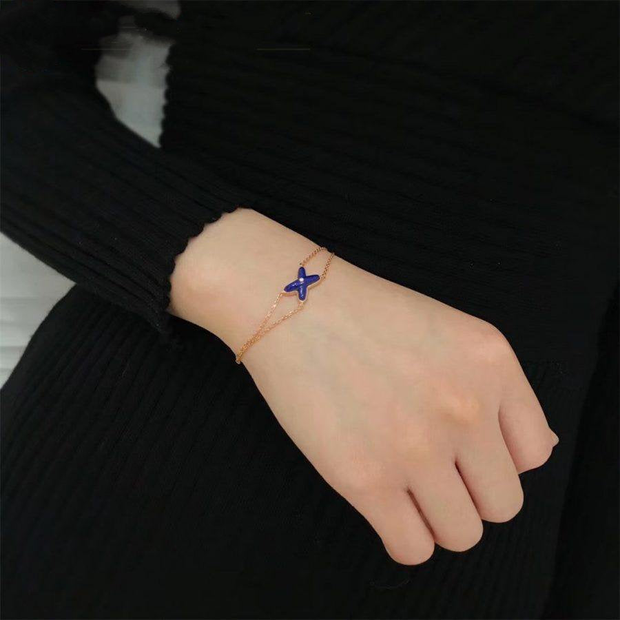 [Agudo Jewelry]Hollow Design Four-Leaf Clover Flower Shape Ring