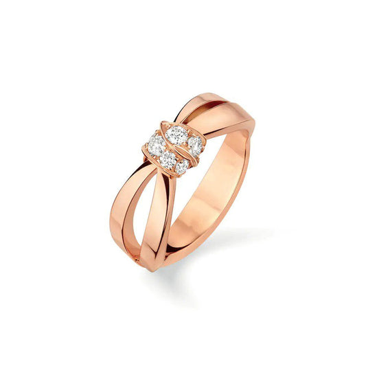 [Agudo  Jewelry]LIENS RING PINK GOLD DIAMOND