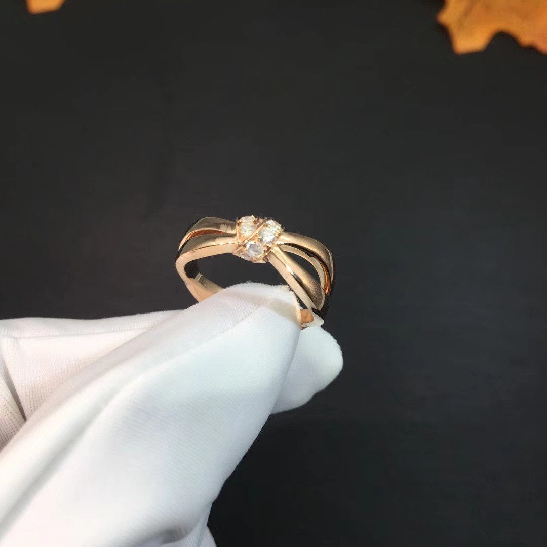 [Agudo  Jewelry]LIENS RING PINK GOLD DIAMOND