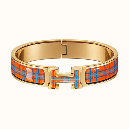 [Agudo Jewelry]H TARTAN BRACELET 12MM