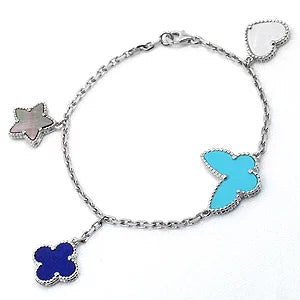 [Agudo Jewelry]LUCKY SPRING SILVER BRACELET 4 MOTIF