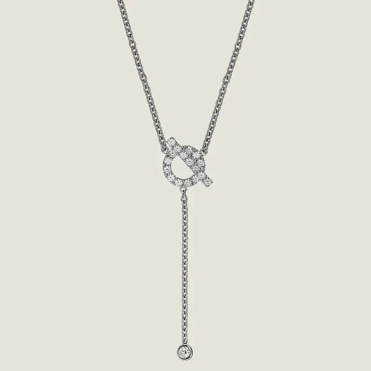 [Agudo Jewelry]FINESSE SILVER DIAMOND NECKLACE