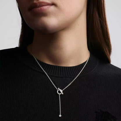 [Agudo Jewelry]FINESSE SILVER DIAMOND NECKLACE