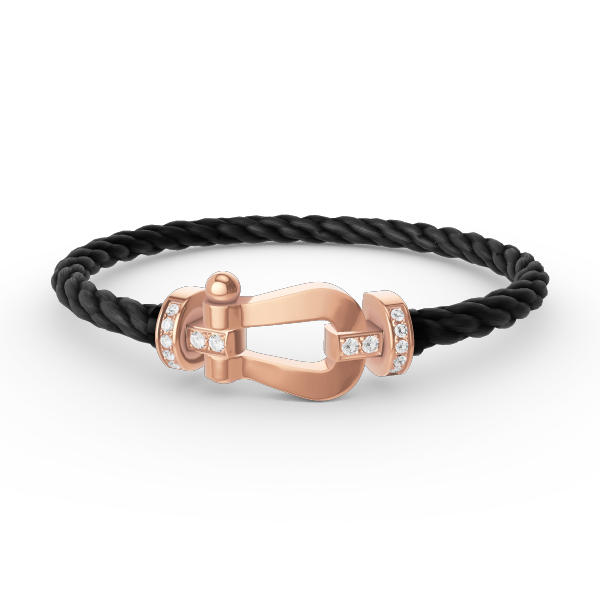 [Agudo Jewelry]FORCE LARGE HORSESHOE HALF DIAMOND BRACELET ROSE GOLD