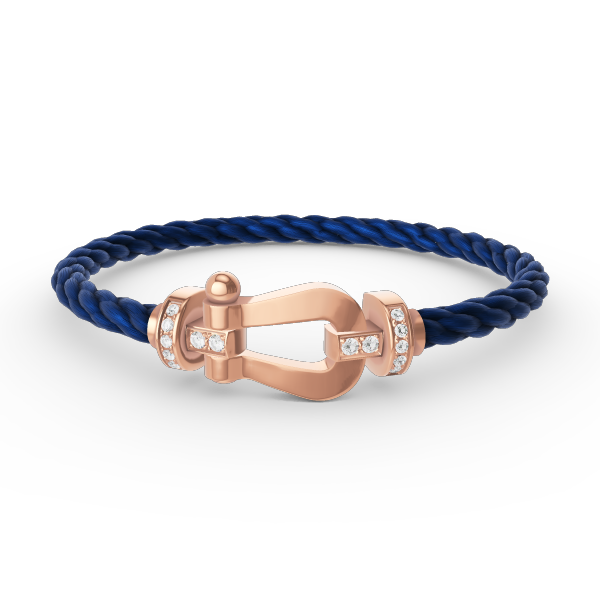 [Agudo Jewelry]FORCE LARGE HORSESHOE HALF DIAMOND BRACELET ROSE GOLD