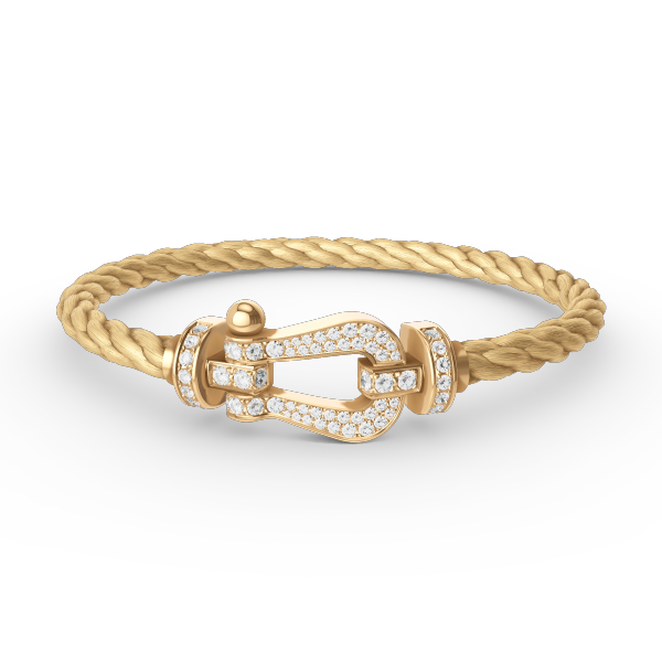 [Agudo Jewelry]FORCE LARGE HORSESHOE FULL DIAMOND BRACELET GOLD