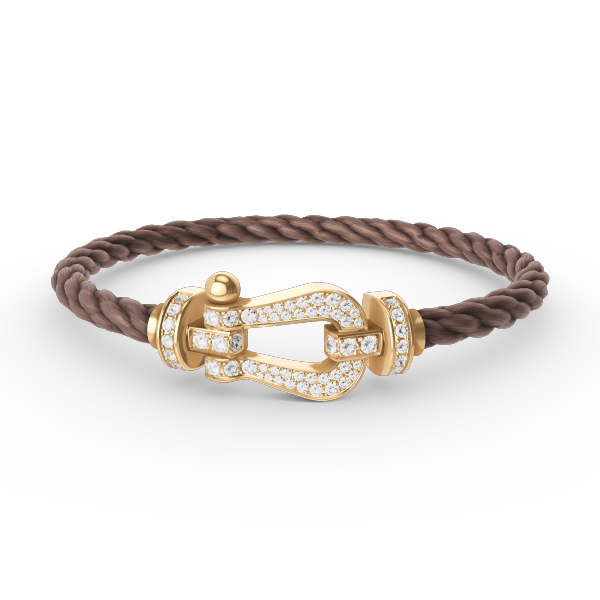 [Agudo Jewelry]FORCE LARGE HORSESHOE FULL DIAMOND BRACELET GOLD