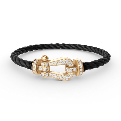 [Agudo Jewelry]FORCE LARGE HORSESHOE FULL DIAMOND BRACELET GOLD