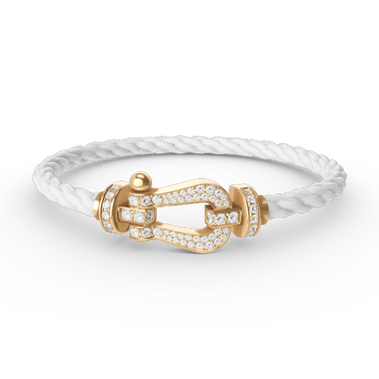 [Agudo Jewelry]FORCE LARGE HORSESHOE FULL DIAMOND BRACELET GOLD