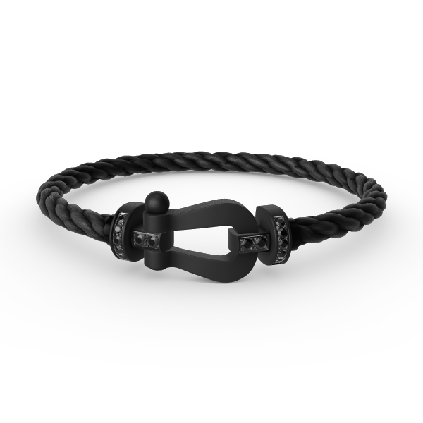 [Agudo Jewelry]FORCE LARGE SERIES HORSESHOE BLACK SAMURAI BRACELET