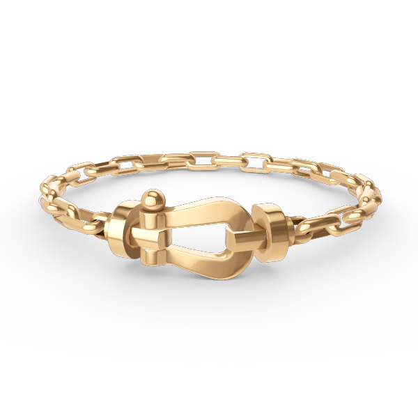 [Agudo Jewelry]FORCE LARGE HORSESHOE CLASP  METAL BRACELET