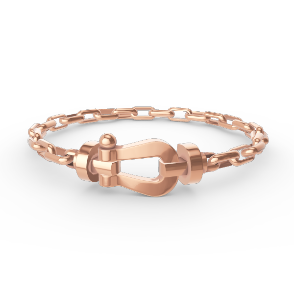 [Agudo Jewelry]FORCE LARGE HORSESHOE CLASP  METAL BRACELET