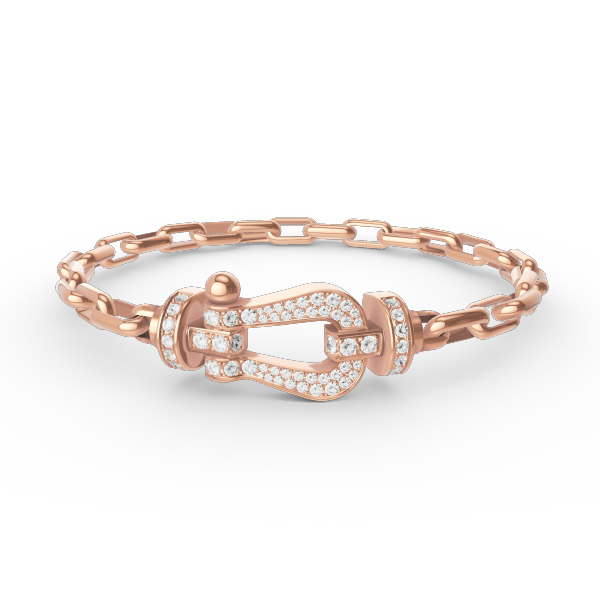 [Agudo Jewelry]FORCE LARGE HORSESHOE CLASP  METAL BRACELET