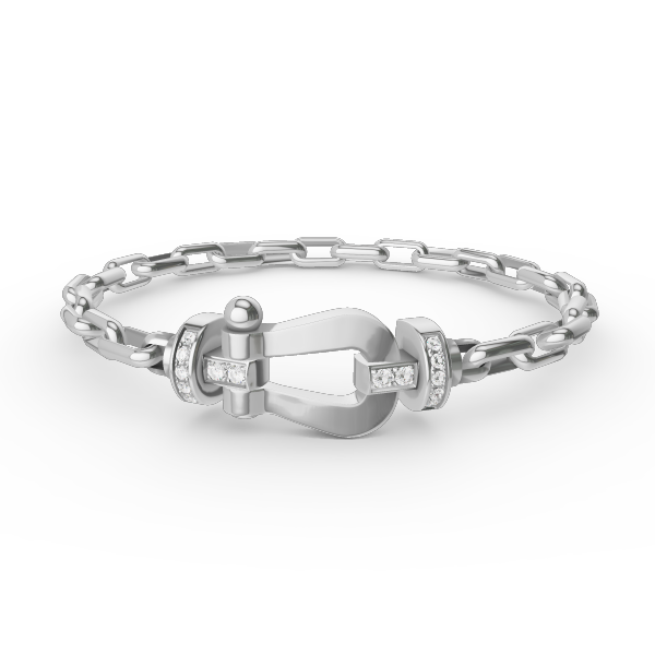 [Agudo Jewelry]FORCE LARGE HORSESHOE CLASP  METAL BRACELET