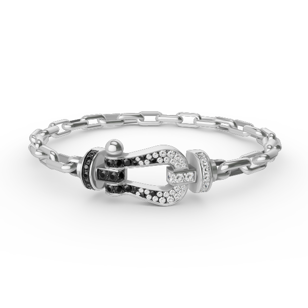 [Agudo Jewelry]FORCE LARGE HORSESHOE CLASP  METAL BRACELET