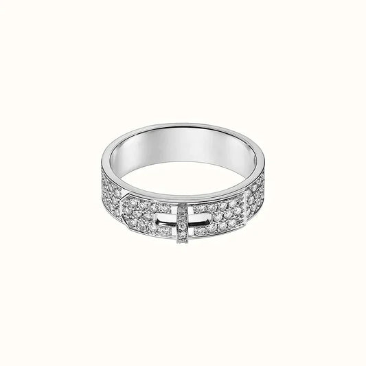 [Agudo  Jewelry]KELLY SILVER DIAMOND RING