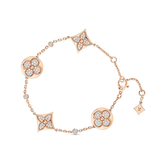 [Agudo Jewelry]STAR AND SUN 4 MOTIFS GOLD DIAMONDS BRACELET