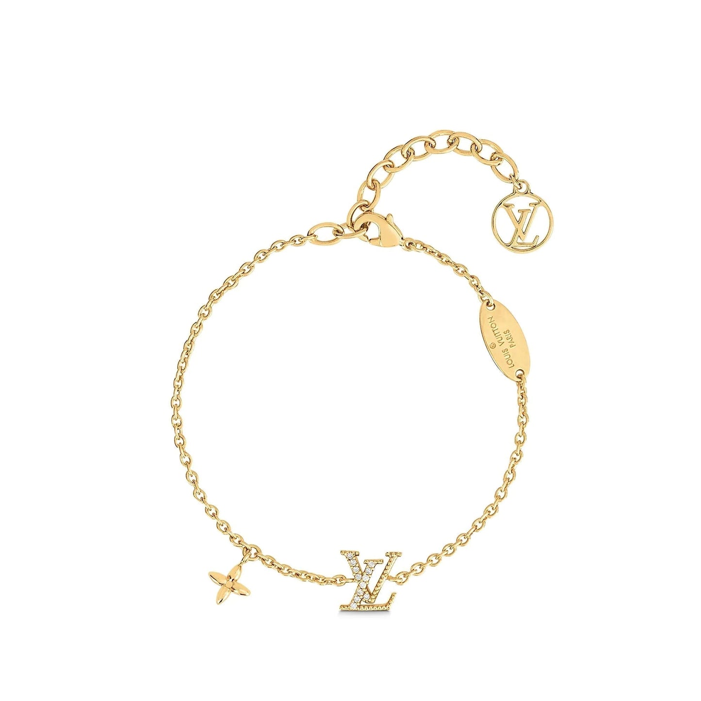 [Agudo Jewelry]LV LOGO STAR MOTIF GOLD BRACELET