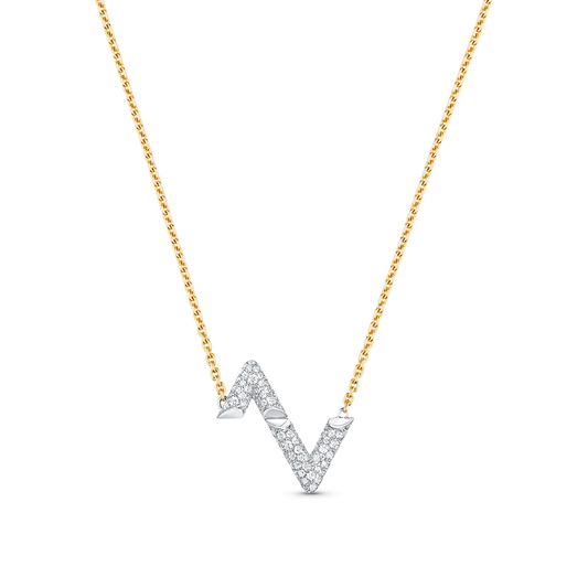 [Agudo Jewelry]VOLT SILVER DIAMOND PEDANT NECKLACE