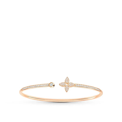 [Agudo Jewelry]LV IDYLLE PINK GOLD OPEN BRACELET DIAMOND PAVED