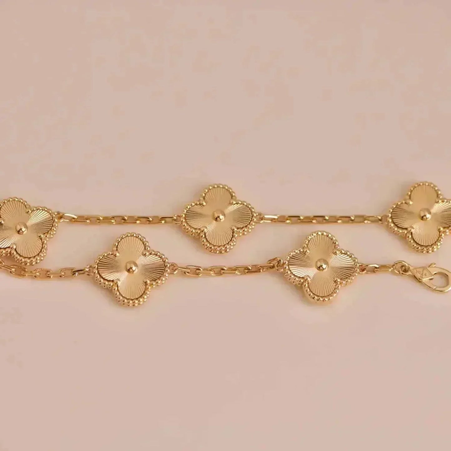 [Agudo Jewelry]CLOVER 5 FLOWERS LASER BRACELET