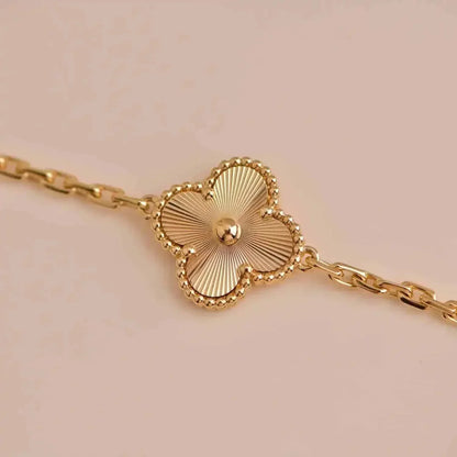 [Agudo Jewelry]CLOVER 5 FLOWERS LASER BRACELET