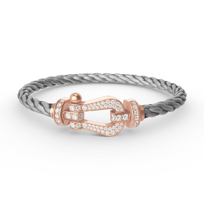 [Agudo Jewelry]FORCE LARGE HORSESHOE FULL DIAMOND BRACELET ROSE GOLD