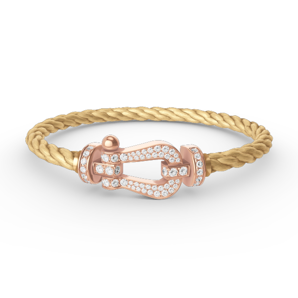 [Agudo Jewelry]FORCE LARGE HORSESHOE FULL DIAMOND BRACELET ROSE GOLD