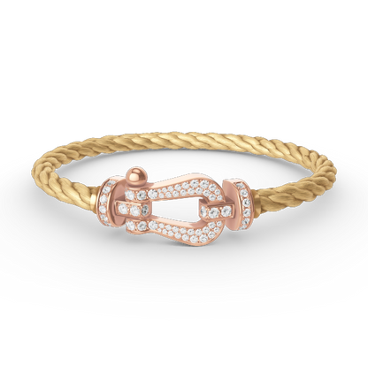 [Agudo Jewelry]FORCE LARGE HORSESHOE FULL DIAMOND BRACELET ROSE GOLD