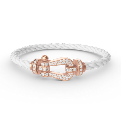 [Agudo Jewelry]FORCE LARGE HORSESHOE FULL DIAMOND BRACELET ROSE GOLD