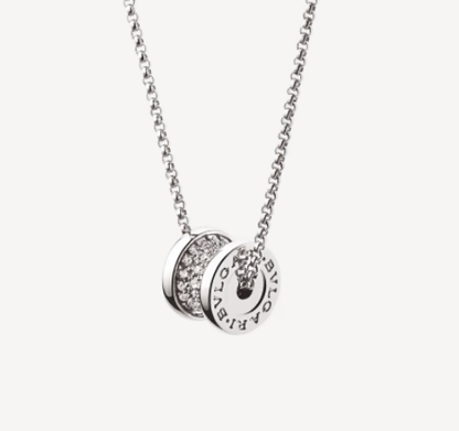 [Agudo Jewelry]ZERO 1 SILVER DIAMOND NECKLACE