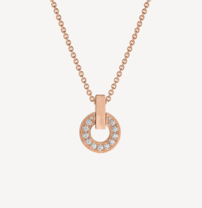 [Agudo Jewelry]GARI NECKLACE PINK GOLD DIAMOND