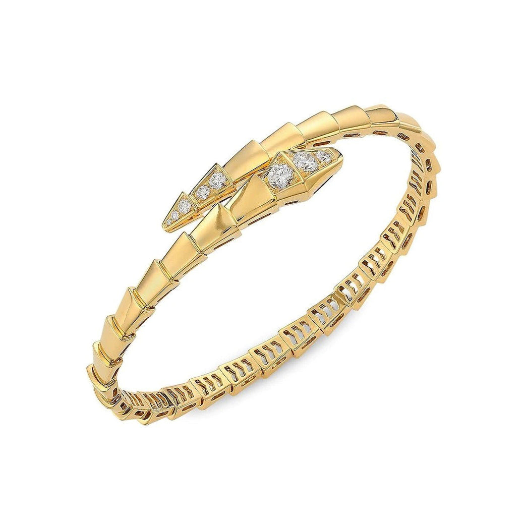 [Agudo Jewelry]SERPENTI BRACELET DIAMONDS PINK GOLD