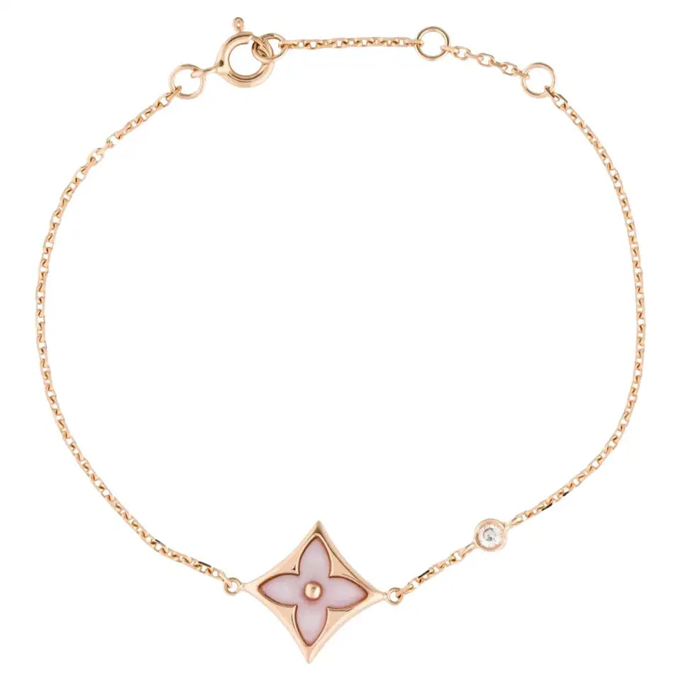 [Agudo Jewelry]STAR 1 DIAMOND PINK GOLD BRACELET