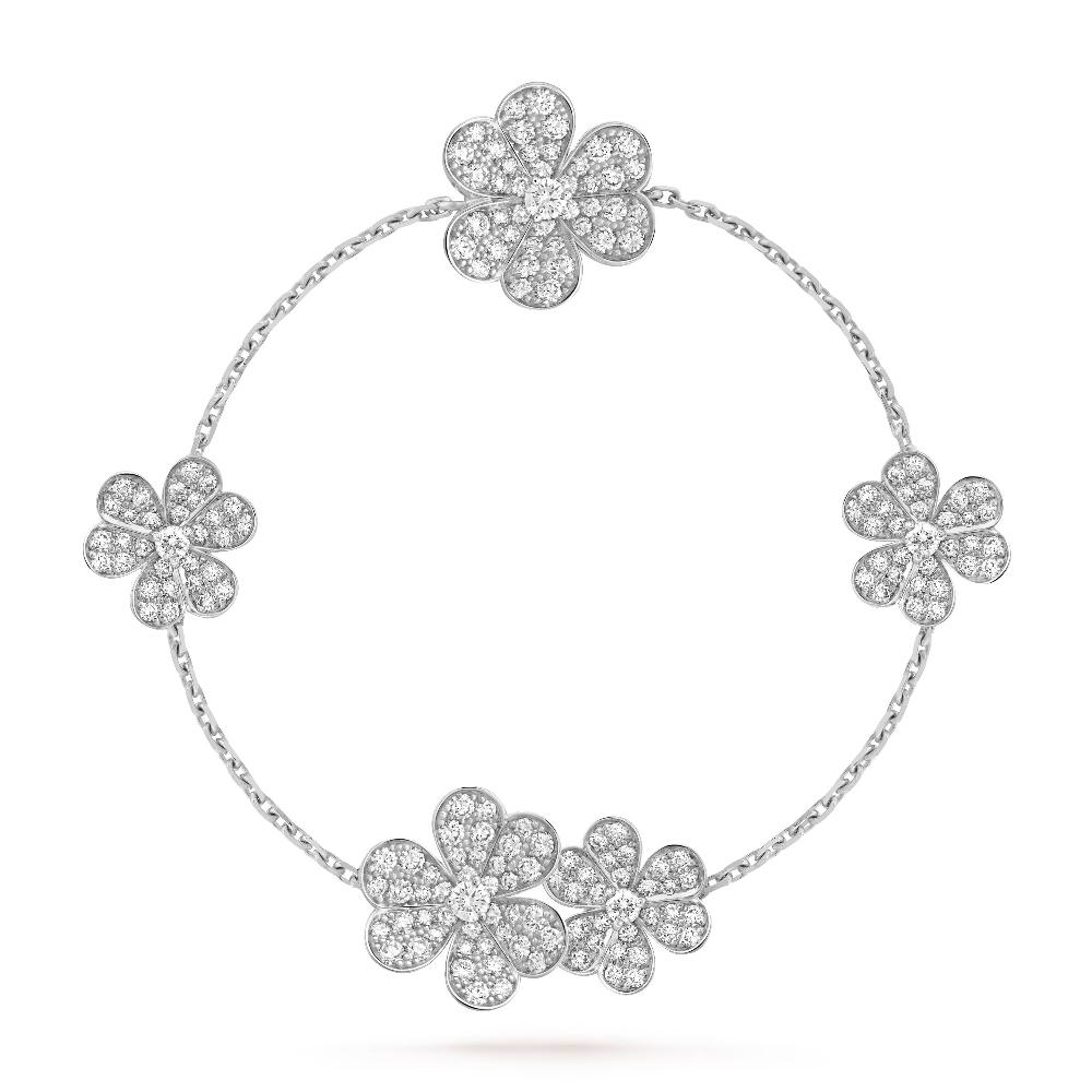 [Agudo Jewelry]FRIVOLE SILVER 5 FLOWERS BRACELET