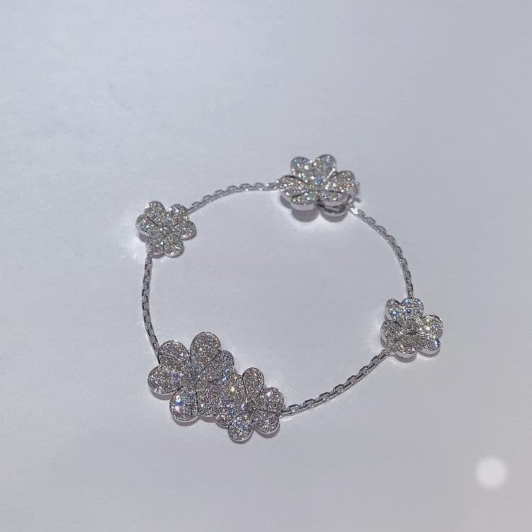 [Agudo Jewelry]FRIVOLE SILVER 5 FLOWERS BRACELET