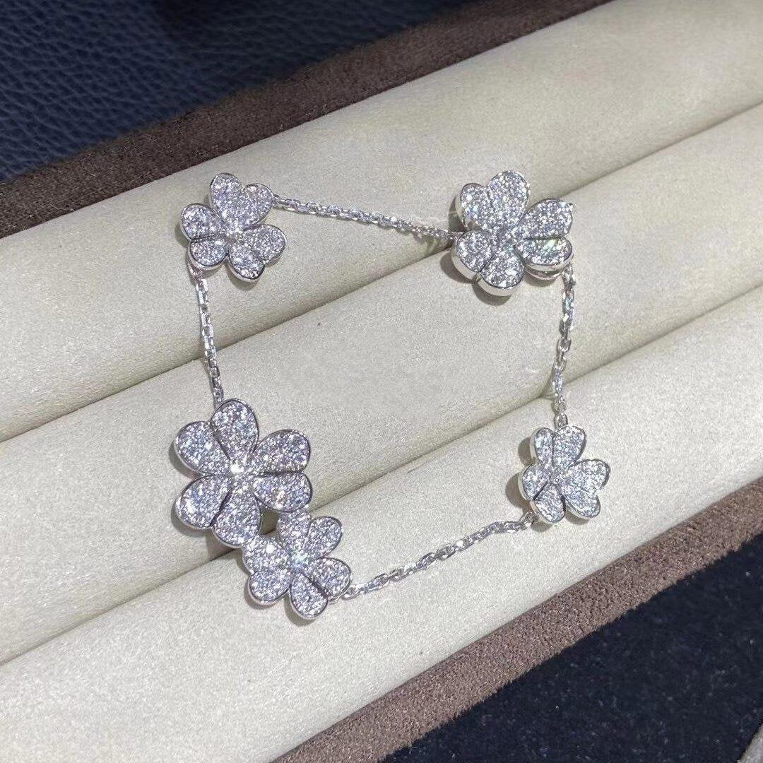 [Agudo Jewelry]FRIVOLE SILVER 5 FLOWERS BRACELET