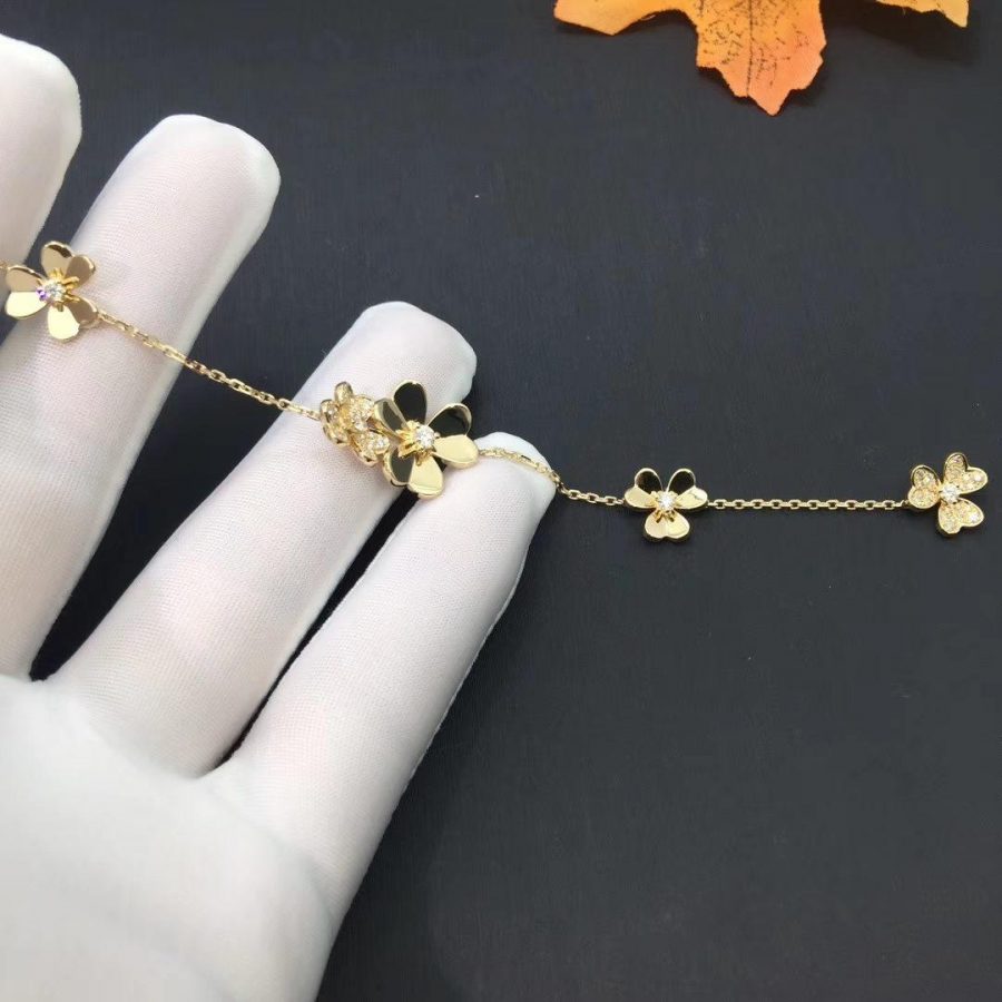 [Agudo Jewelry]FRIVOLE GOLD 5 FLOWERS BRACELET