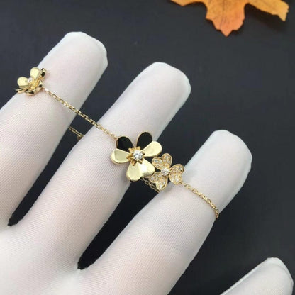 [Agudo Jewelry]FRIVOLE GOLD 5 FLOWERS BRACELET