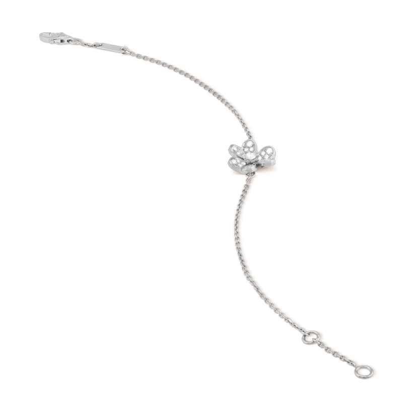 [Agudo Jewelry]FRIVOLE SILVER FLOWER DIAMOND BRACELET