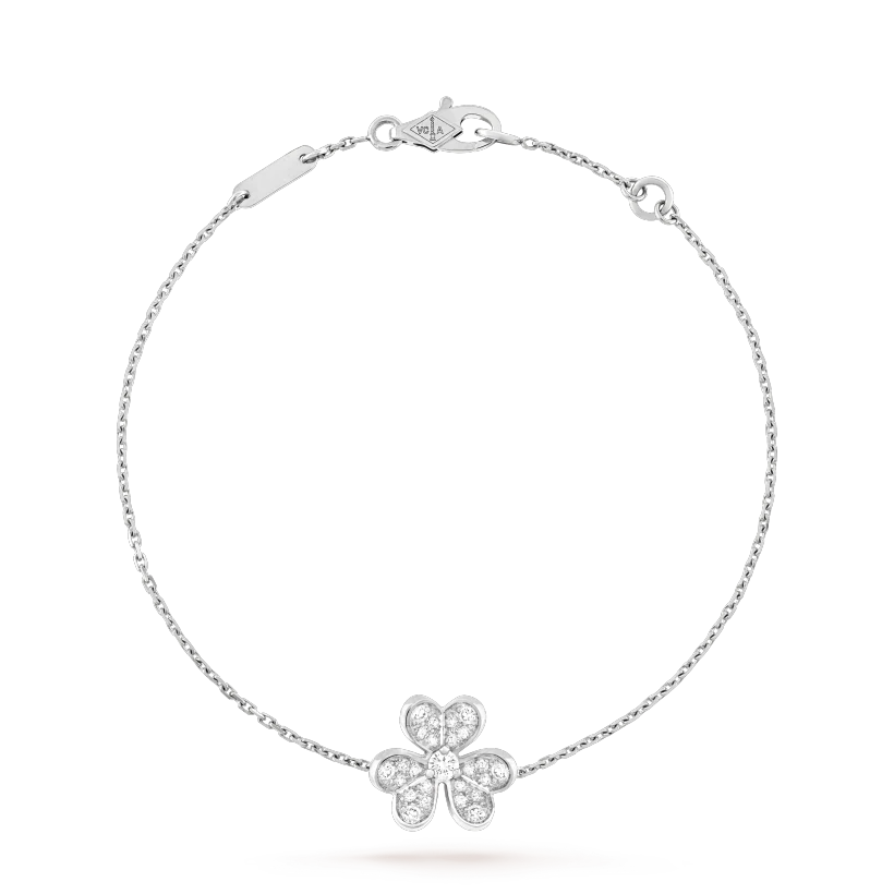 [Agudo Jewelry]FRIVOLE SILVER FLOWER DIAMOND BRACELET