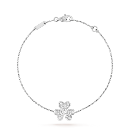 [Agudo Jewelry]FRIVOLE SILVER FLOWER DIAMOND BRACELET