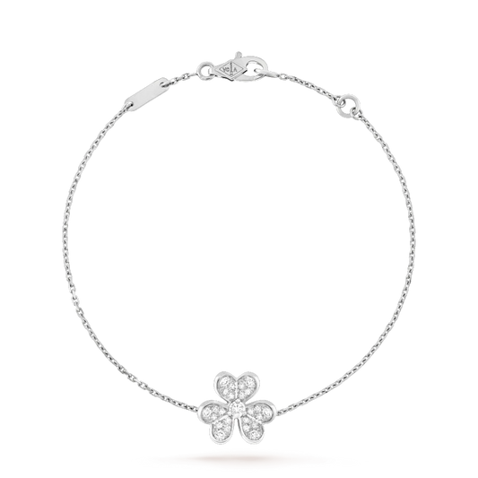 [Agudo Jewelry]FRIVOLE SILVER FLOWER DIAMOND BRACELET