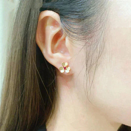 [Agudo Jewelry]FRIVOLE  FLOWER PINK EARRINGS