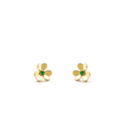 [Agudo Jewelry]FRIVOLE  FLOWER MALACHITE EARRINGS