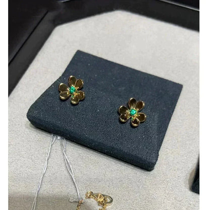 [Agudo Jewelry]FRIVOLE  FLOWER MALACHITE EARRINGS