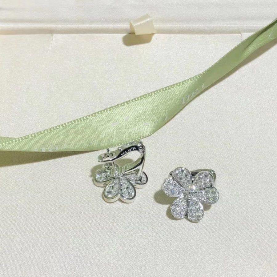 [AgudoJewelry]FRIVOLE SILVER FLOWER DIAMOND EARRINGS