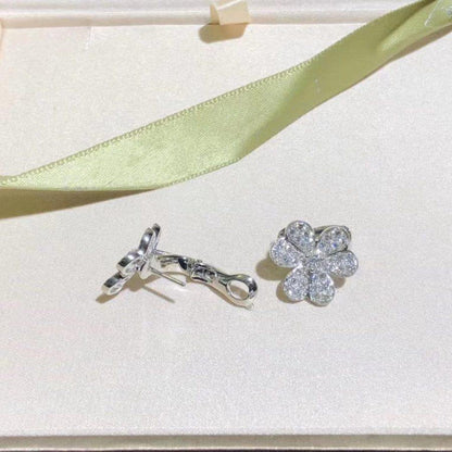 [AgudoJewelry]FRIVOLE SILVER FLOWER DIAMOND EARRINGS